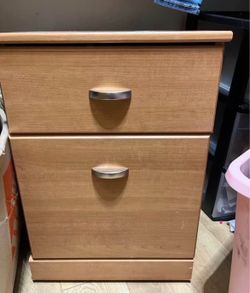 Wood file cabinet