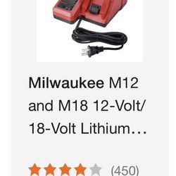 M12 and M18 12-Volt/18-Volt Lithium-Ion Multi-Voltage Battery Charger