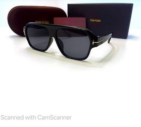 New TF Rectangular Aviator Black