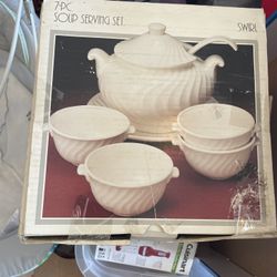 Swirl 7pc Soup Serving Set