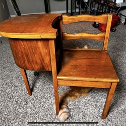 Antique School Writing Desk