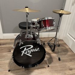 Rogue Lil' Kicker 3-Piece Junior Drum Set Slightly Used 