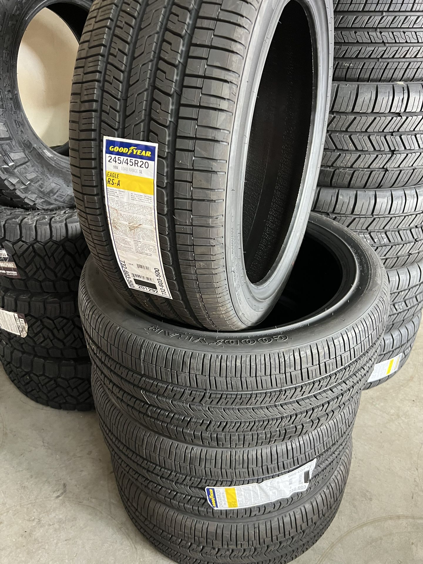 245/45/20 New Goodyear Tires 245/45r20 Llantas Nuevas