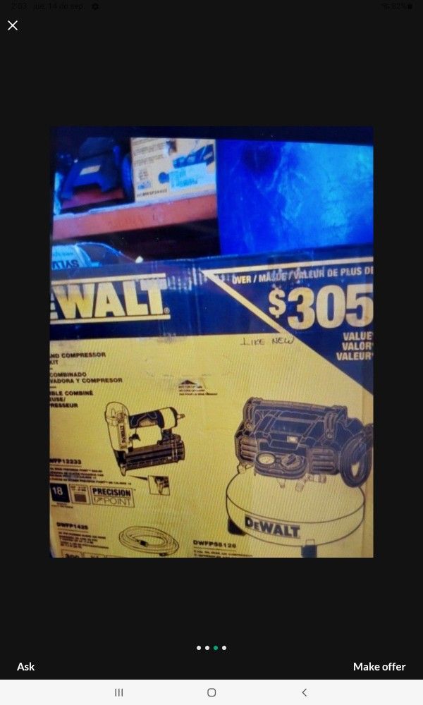 DEWALT CORDED 6 GALLON KIT BRAND NEW 