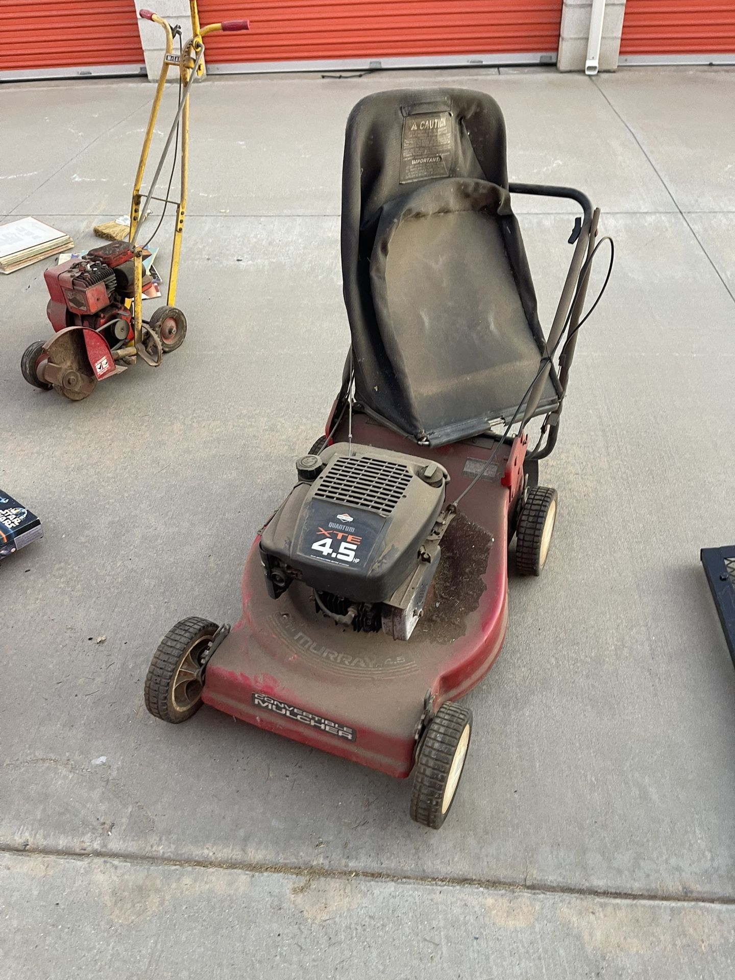 Used Murray Riding Mowers Murray 4.5 HP Convertible Mulcher Lawn Mower - Used for Sale in ...