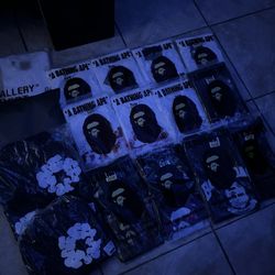 multiple bape shirts size 2xl,xl 