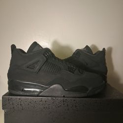 2025 Black Cat Jordan 4s Size 12