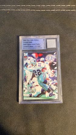 Emmitt Smith game-worn pants card