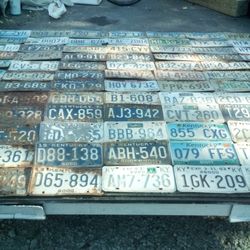 Vintage License Plates 
