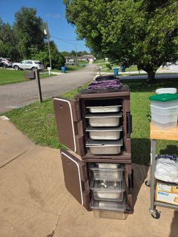 Cambro stackable ultra pan hot cold boxes