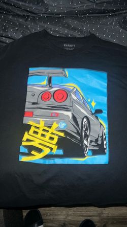 Eldon JDM Car Graphic T-Shirt Black