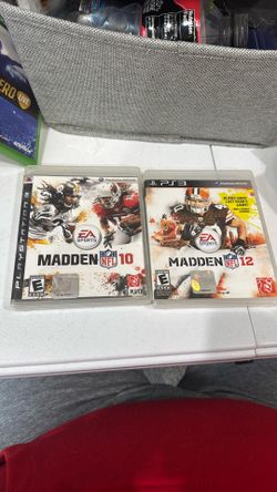 Madden 10 And 12 For PlayStation 3
