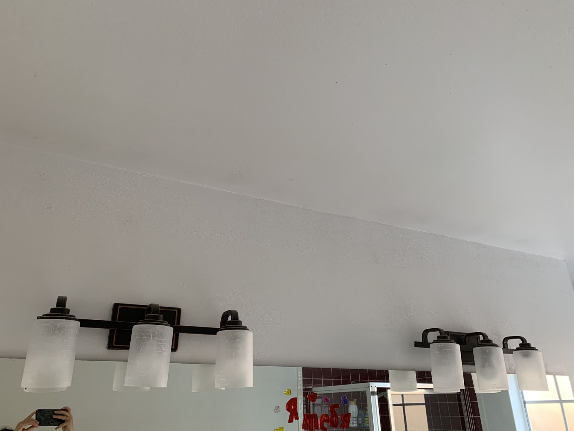 2 Bathroom lighting fixtures