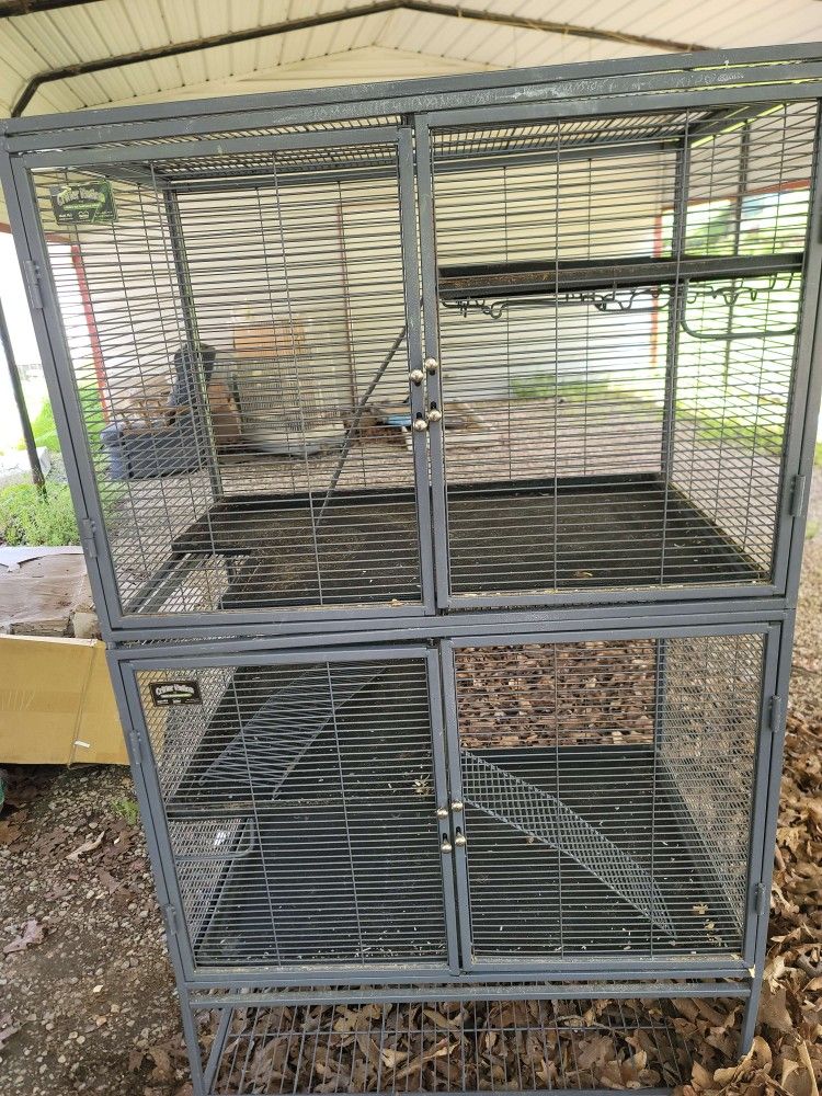 DOUBLE CRITTER NATION SMALL ANIMAL CAGE