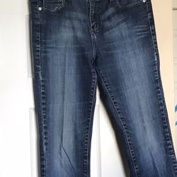  CALVIN KLEIN Skinny Blue Jeans (Size 10)