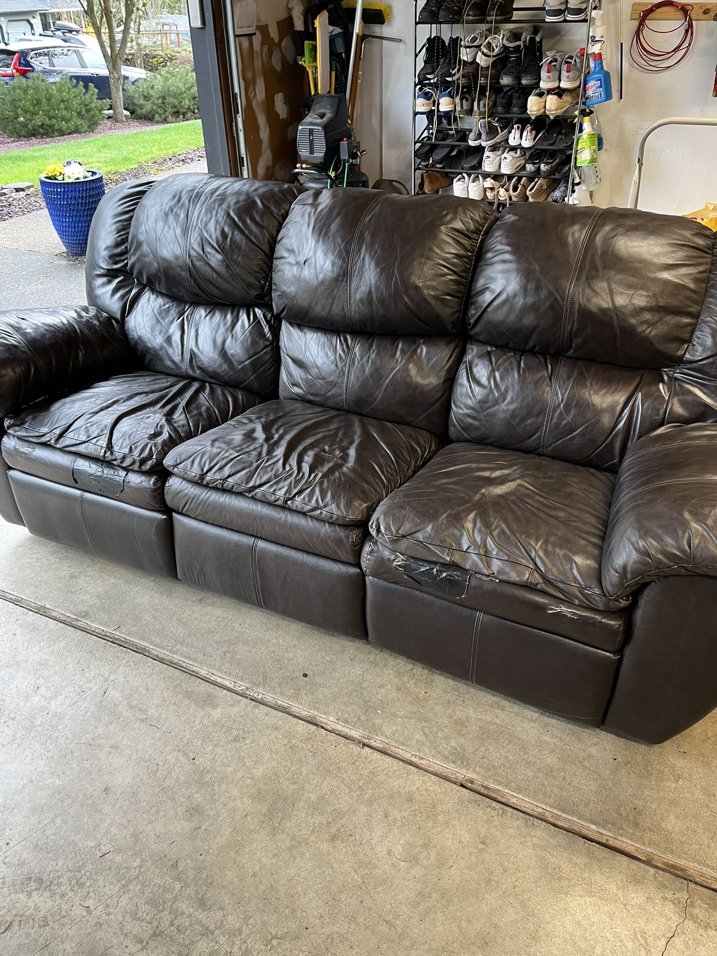 Leather Couch Free