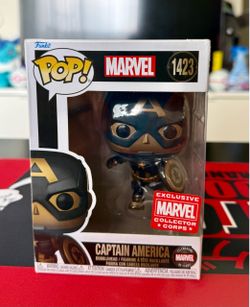 Funko Pop Captain America #1423 Marvel Collector Corps Exclusive