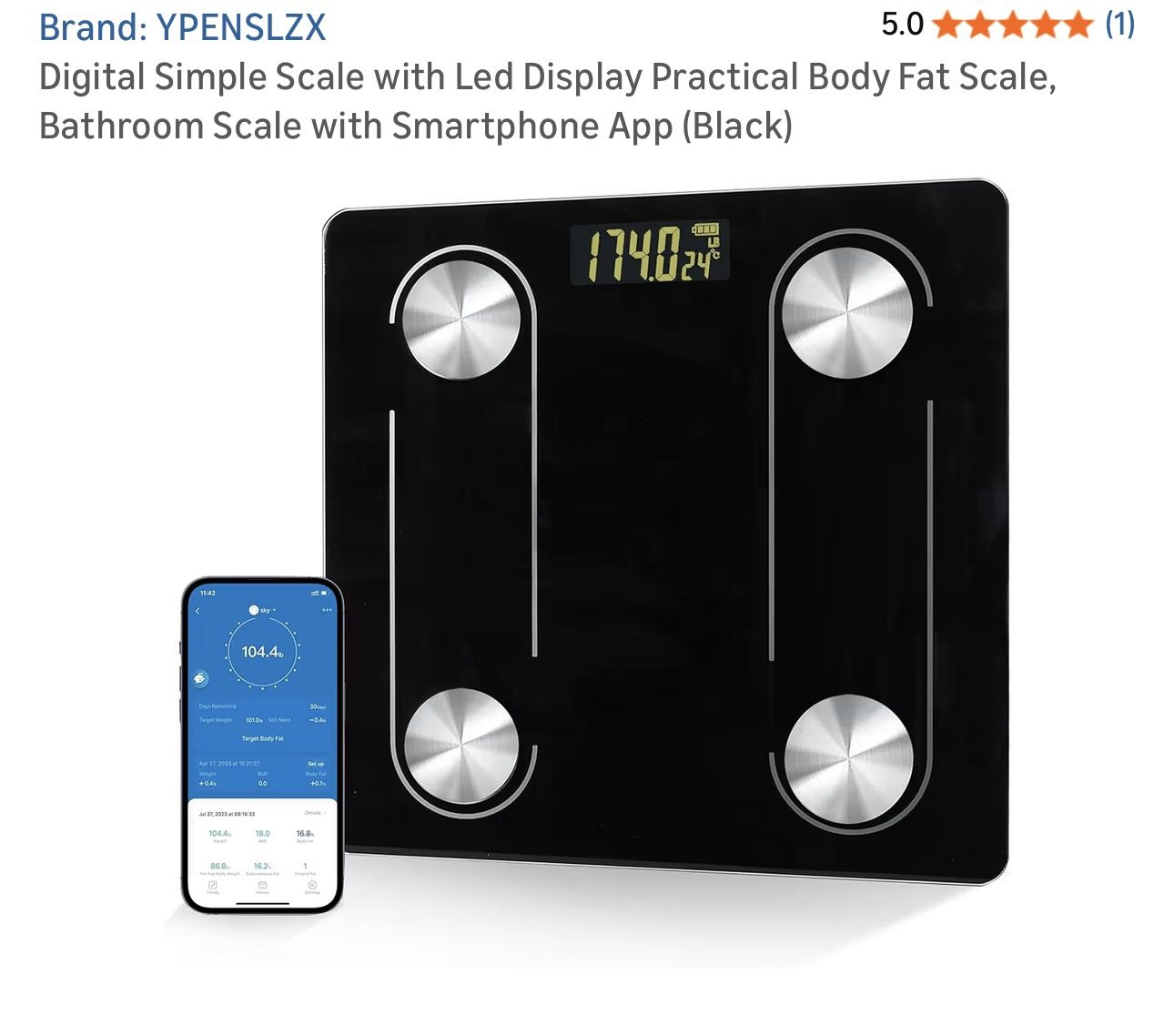 WORKOUT EQUIPMENT / DIGITAL SCALE WITH LED DISPLAY