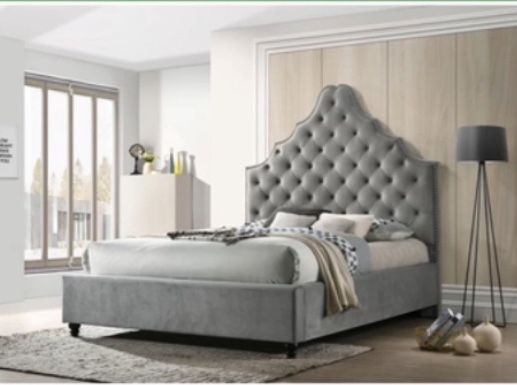 Calking Only. Gray New Bed With Nice Mattress Sale…