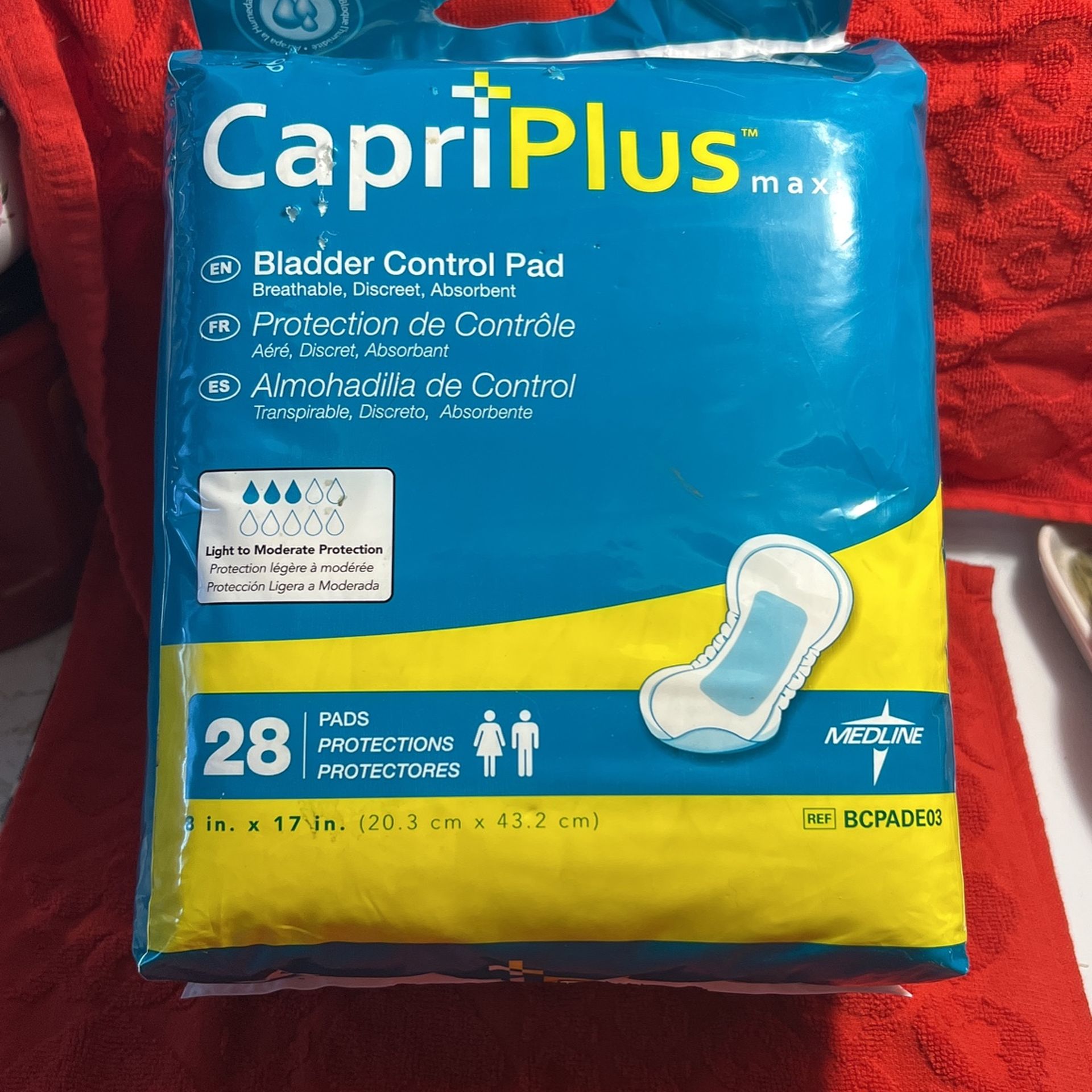 4 & 1/2 Bags Of Bladder Control Pads Sold Together
