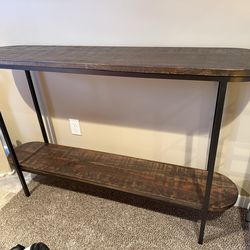 Wood entry or console table