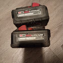 Milwaukee M18 High Output XC 6.0 Battery Lot