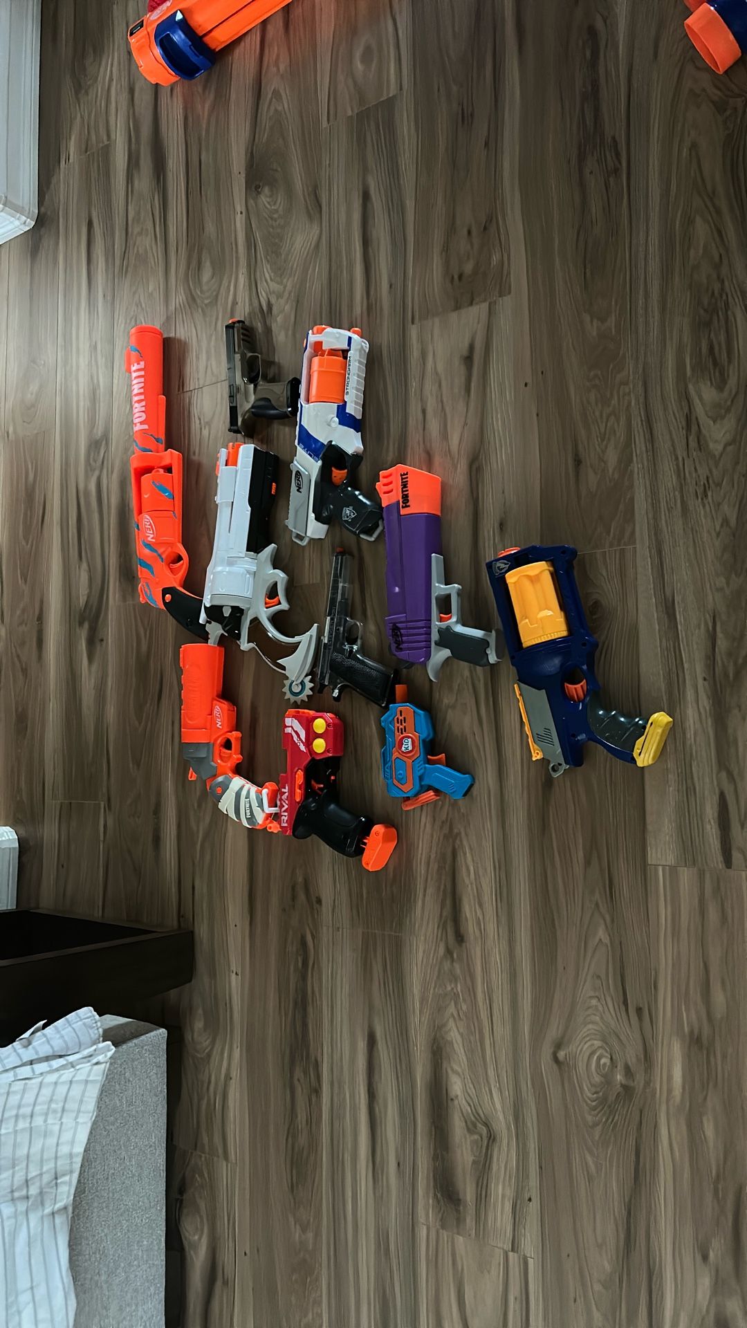 A Bunch Of Nerf Guns And 2 Bb Guns