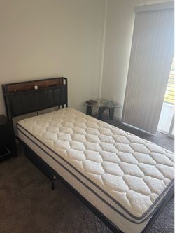 Twin XL mattress and Bed Frame