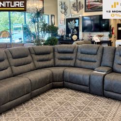 Power Recliner Sectional 
