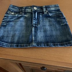 Girls Tractor Jean Skirt Size 5