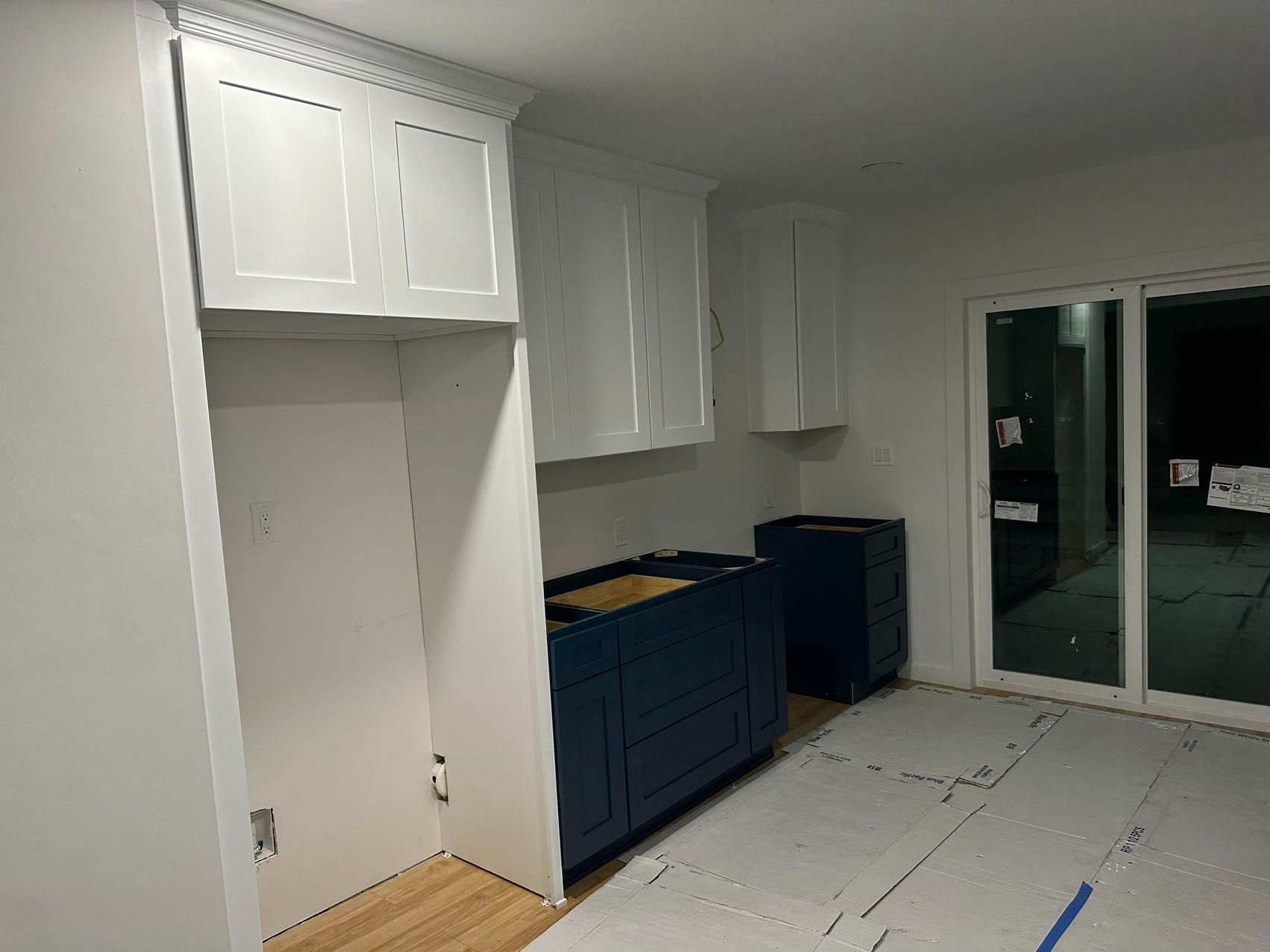 White and Blue Cabinets for Sale