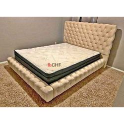 new queen  / king size bed frame  - mattress sold separately 