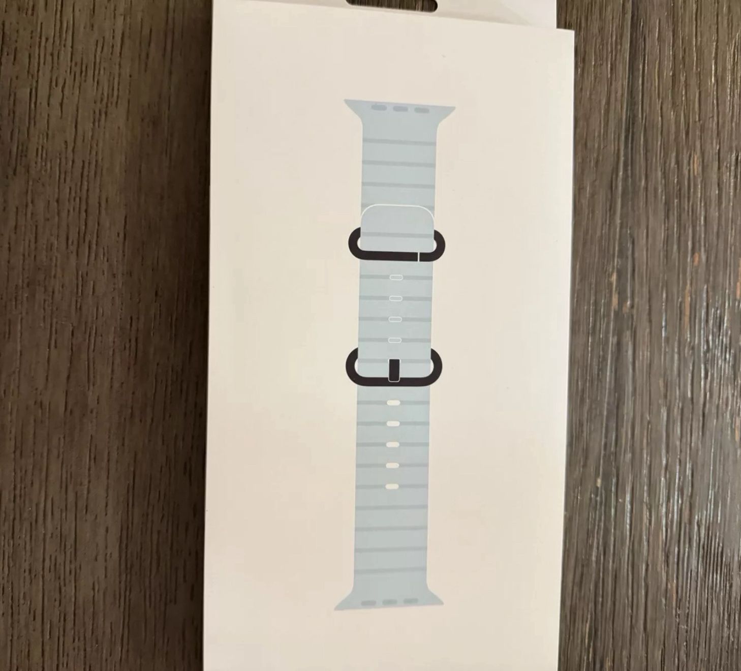 Apple Watch Ocean Band In Ice Blue And Black Titanium For Apple Watch