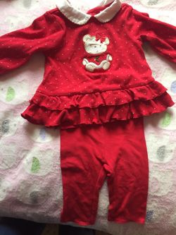 Holiday baby outfit