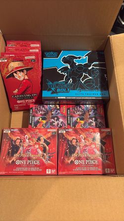Etb/booster bundle/booster box/ sleeves one piece / pokemon