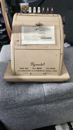Vintage Paymaster Ribbon Writer Series 8000, PayMaster Corp. Chicago, RETRO