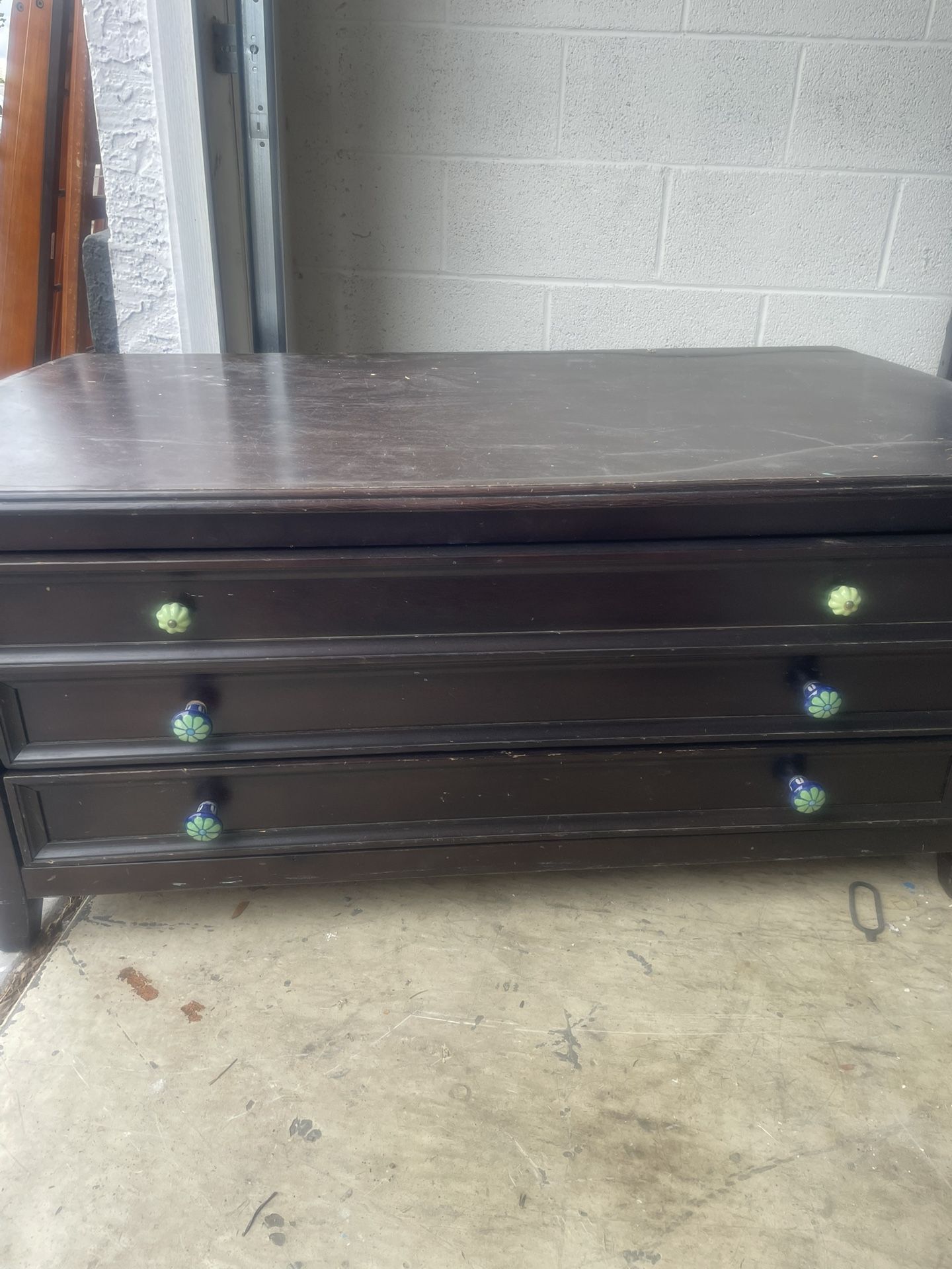 Dark Brown Coffee Table/TV Stand