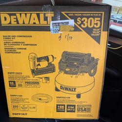 Dwalt Nail Gun/ Air Compressor 