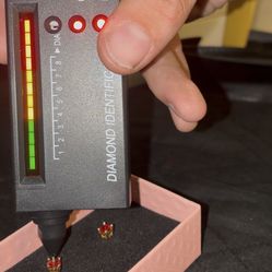 Red VVS1 Moissanite Earrings 