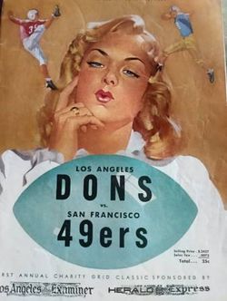 1949 San Francisco 49ers Program