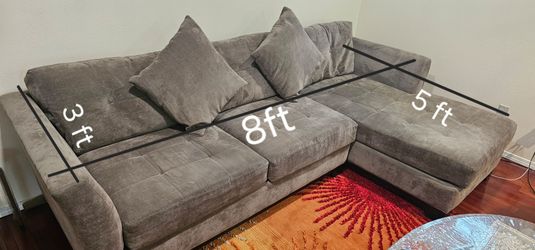 Grey sectional sofa