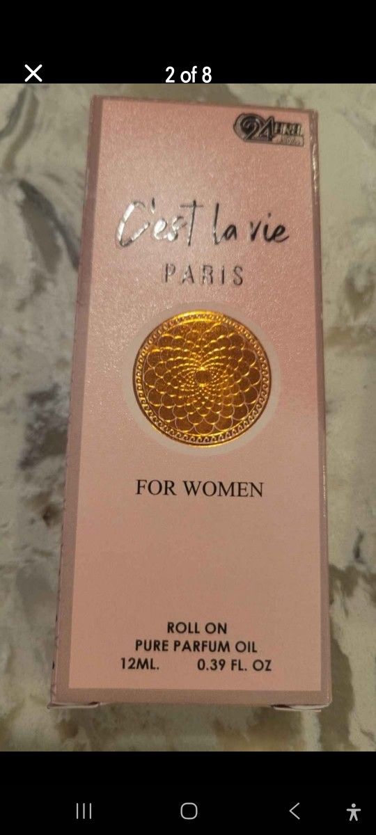 C'EST LA VIE Paris And Glam Girl .39 Oz ROLL ON CONCENTRATED Pure PERFUME Oil