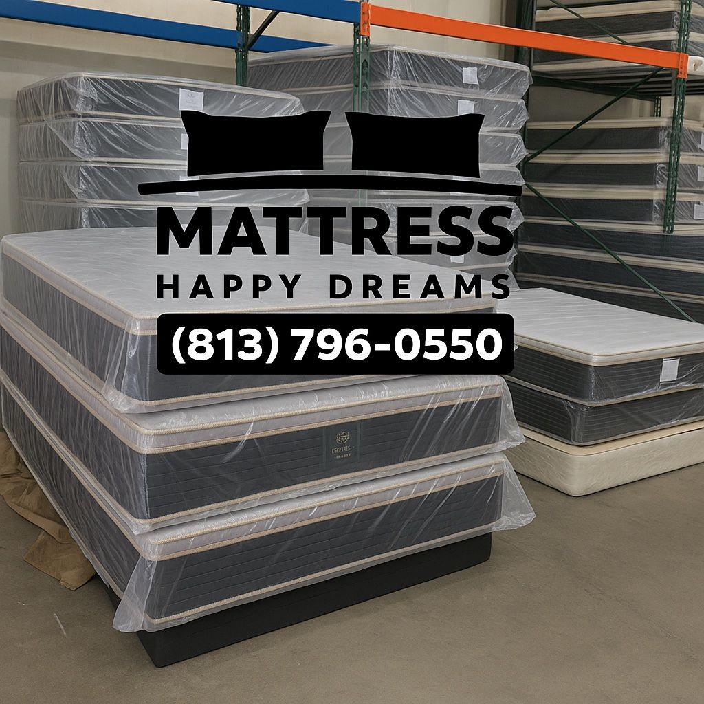 Queen Size Mattress 14 Inches Thick Pillow Top Also Available in Twin, Full, King. Same Day Delivery 🚚 New From Factory With its Plastic