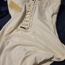 Brand New Michael Kors Swim Suit Cross Back. 