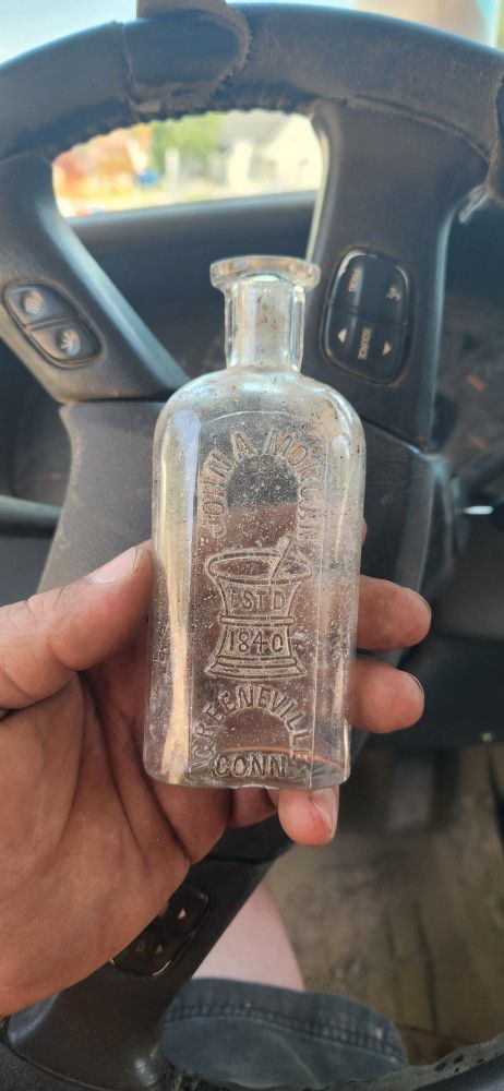 Antique Bottle John A Morgan Greeneville Conn