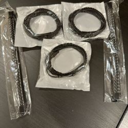 Men’s Black Lather Bracelets