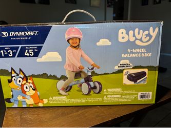 Bluey 4 wheel balance bike
