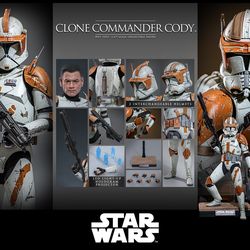 Hot Toys MMS796 Clone Commander Cody Star Wars Revenge of the Sith 1/6 Figure