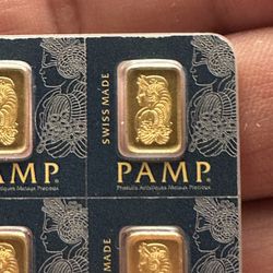 1 Gram Pamp Gold Bar