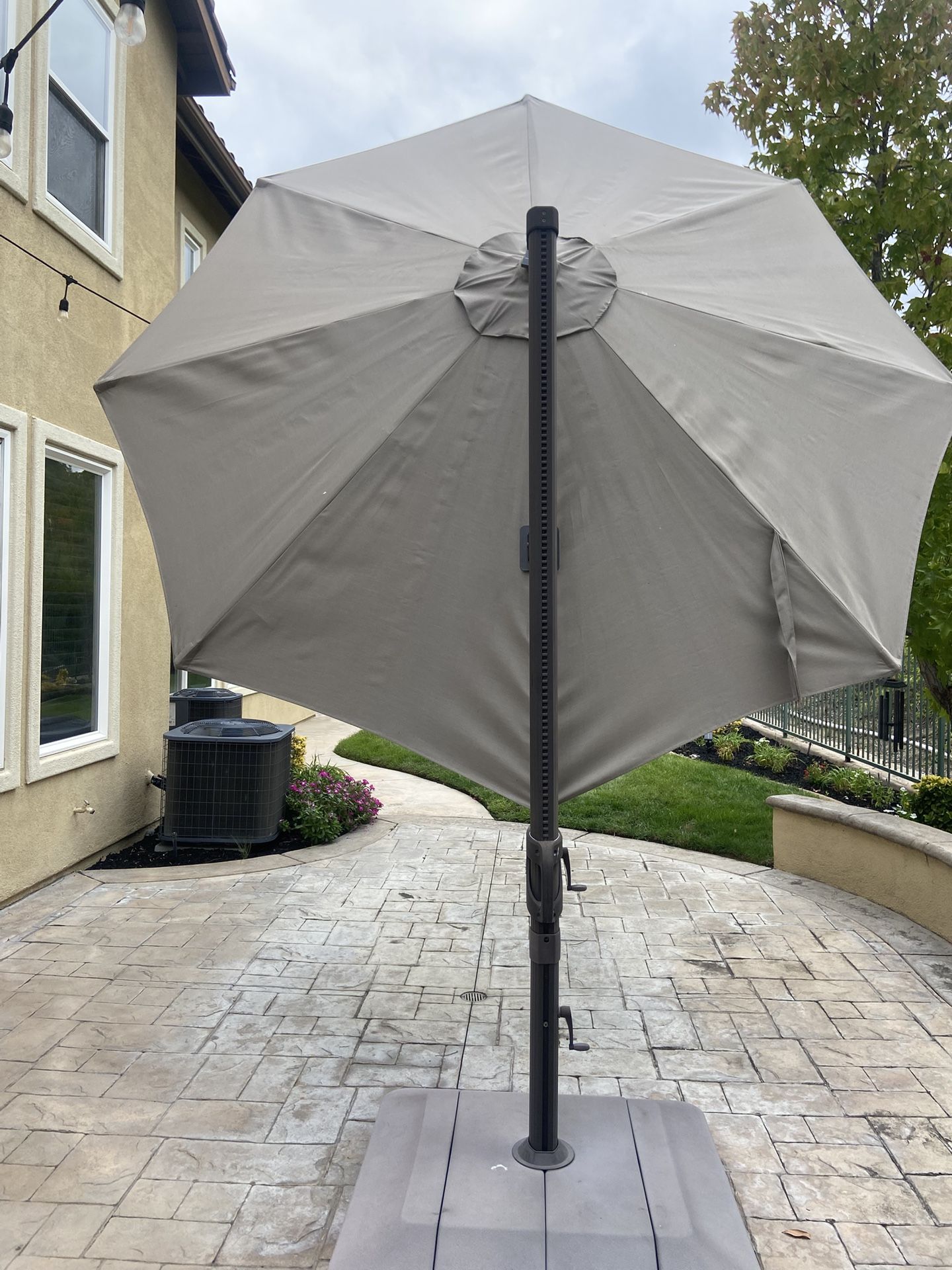 garden treasures speckled beige patio umbrella base Treasure AG19A 10' Octagonal Aluminum Cantilever – Willow Creek Designs Italian 6 ft Patio Color:Tomato Festival LAZZO 15 ft Wanderlust Essentials: Level Up Your Journey with Level8 Carry-Ons